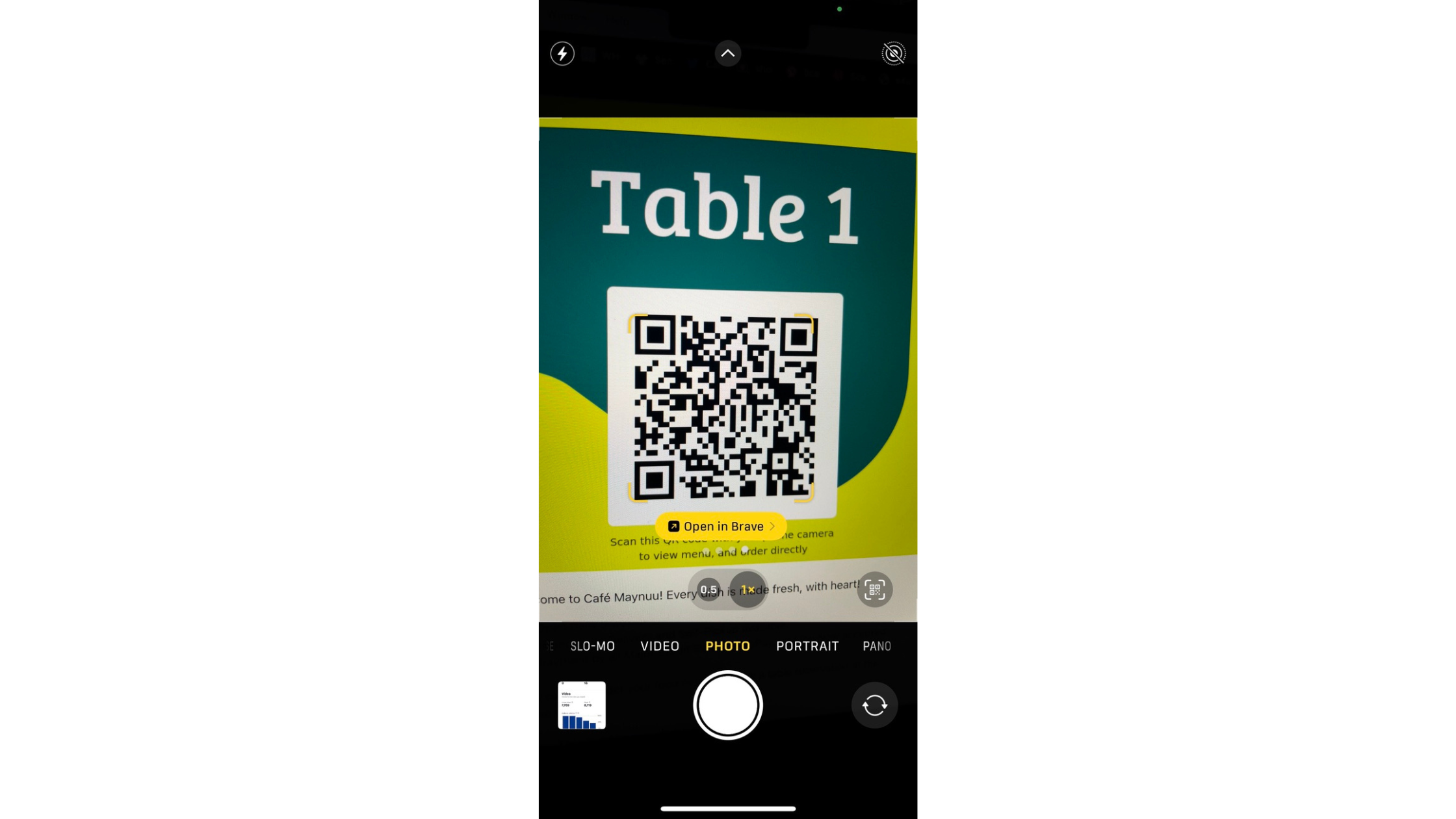 How to scan a restaurant's QR code to access their online menu