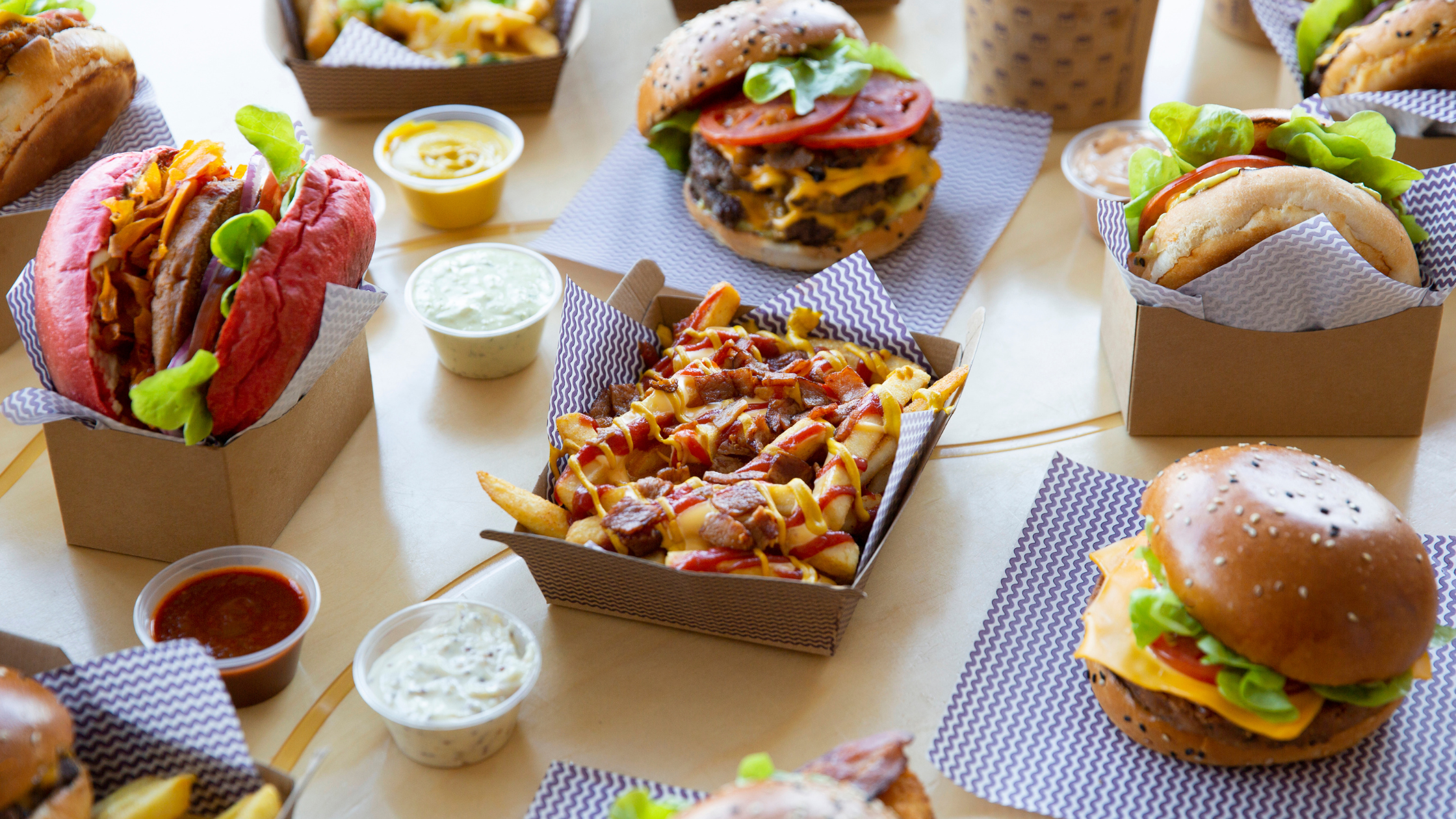 Gourmet burgers and loaded fries