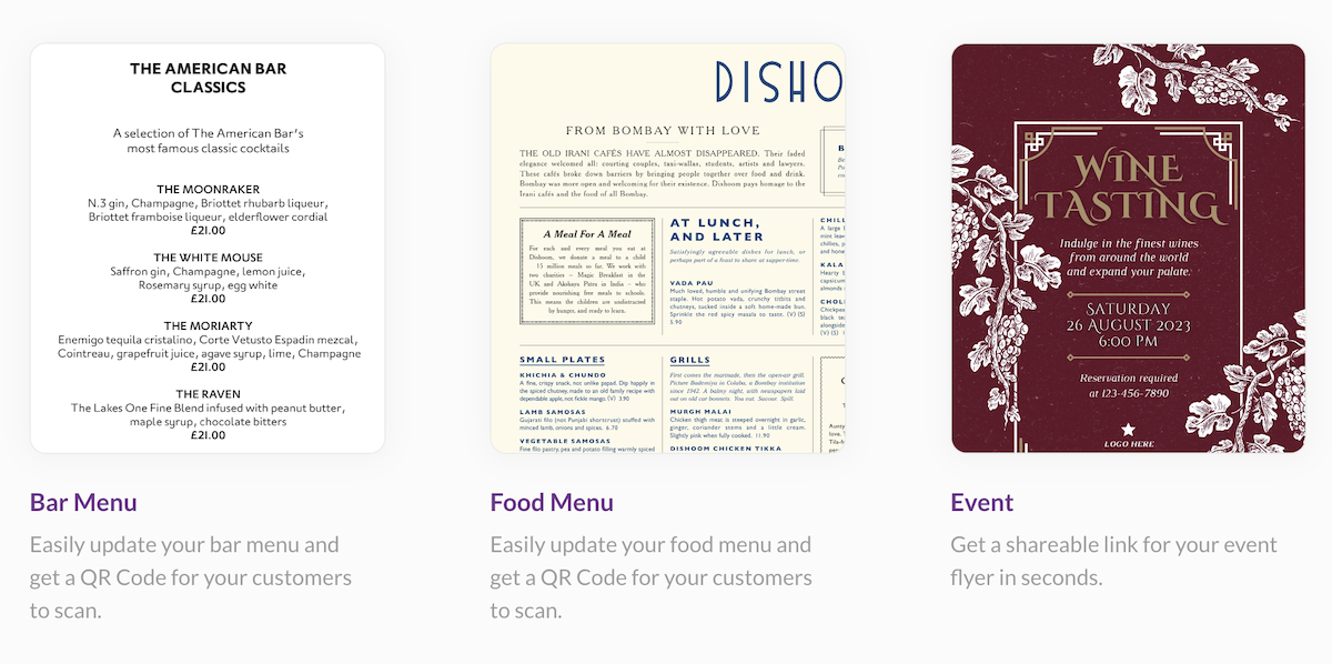 Examples of how hospitality managers use Tiiny Host